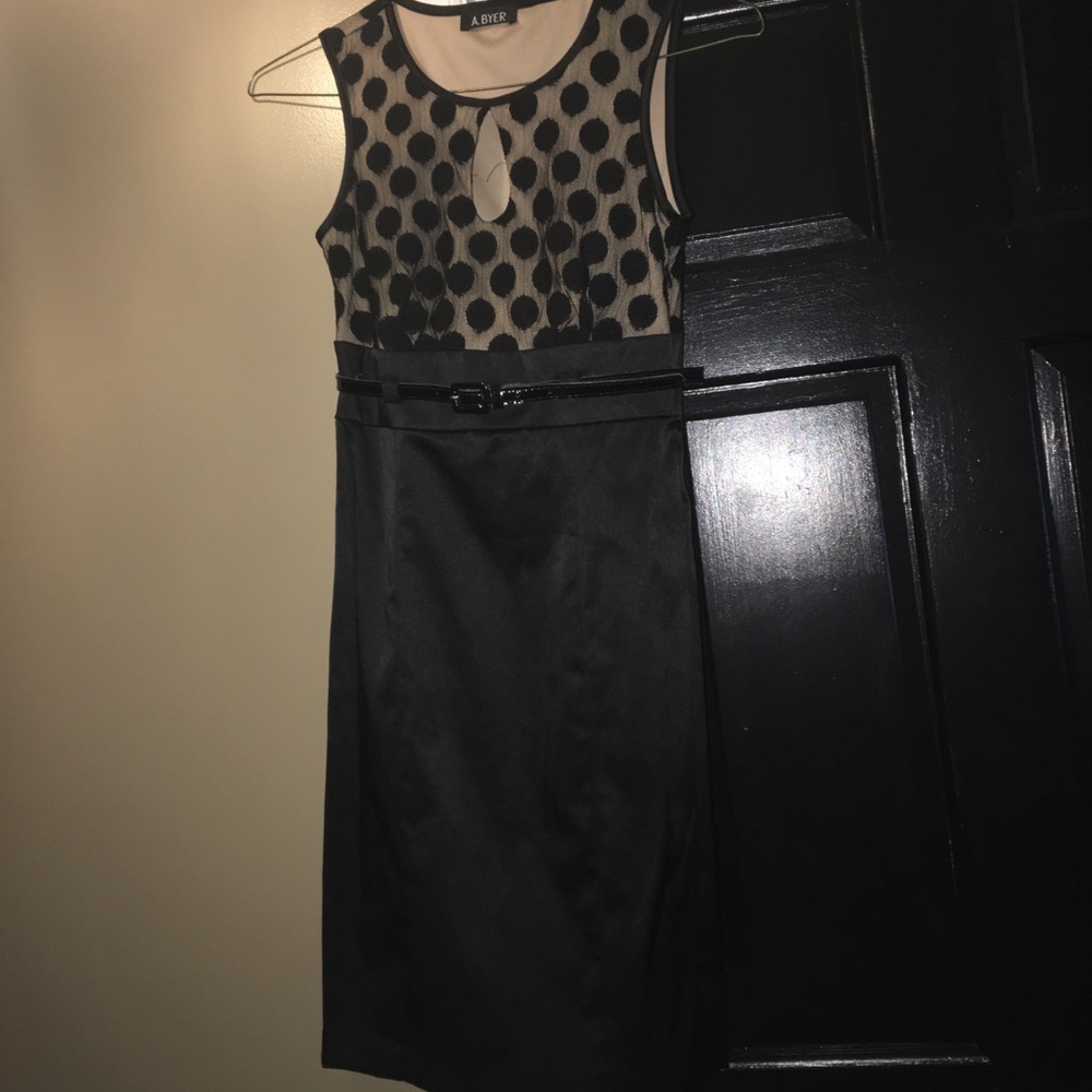 Fitted black formal dress